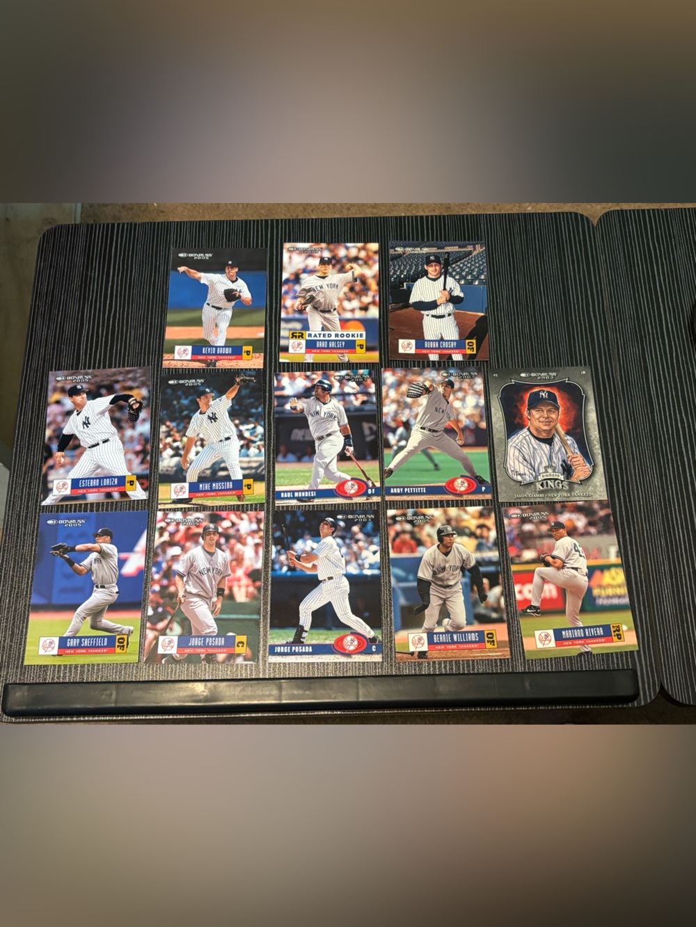 NY Yankees Card Lot Rivera Posada Pettitte Giambi Bernie Williams